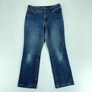IZOD Womens Jeans Blue Size 10 (32x29.5) Bootcut Mid Rise Stretch Denim